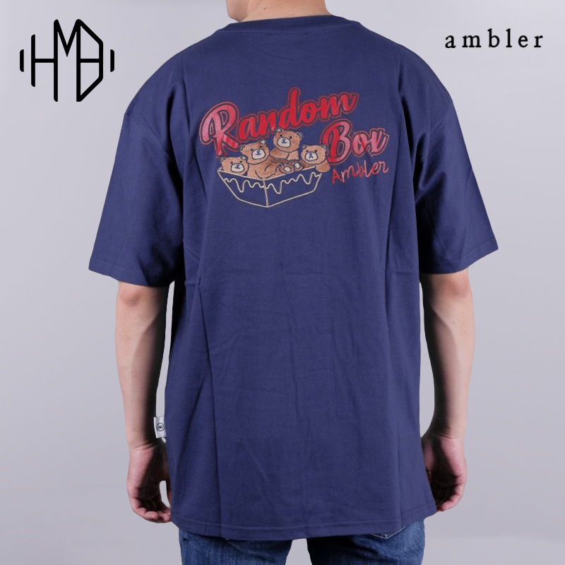 Ambler Random Box Oversized Tee Navy