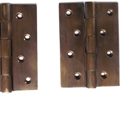 4" Solid Brass Door Hinge / Engsel Pintu Kayu Kuningan Asli Antiq