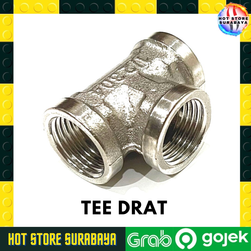 tee shower tee shower stainless steel ukuran 1/2 inch original premium