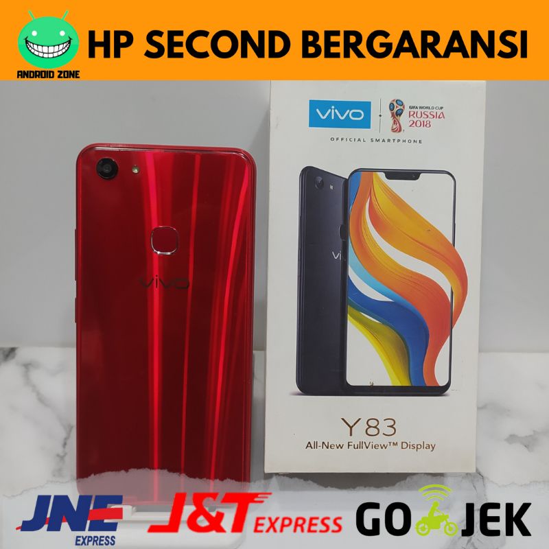 Vivo Y83 4/32 Gb Handphone Second Seken Bekas Fullset Batangan Original