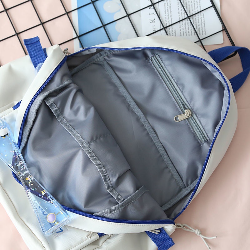 ┋✜◙Seraser Mori hit warna baru all-match tas sekolah mahasiswi Jepang dan Korea ransel sekolah tinggi pria warna solid ransel ransel wanita