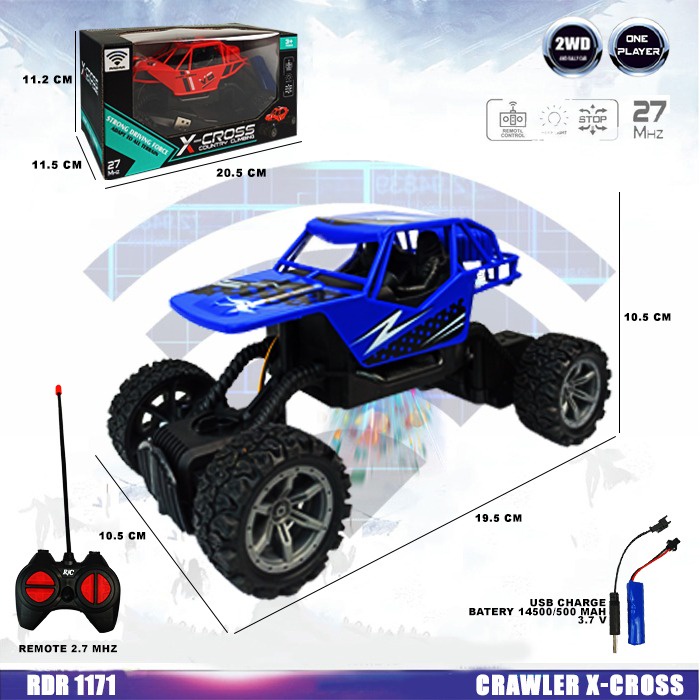 Rock Crawler Offroad Off Road Buggy Gunung Mainan Anak Mobil Remote Control Radio Control Hobi Kolek