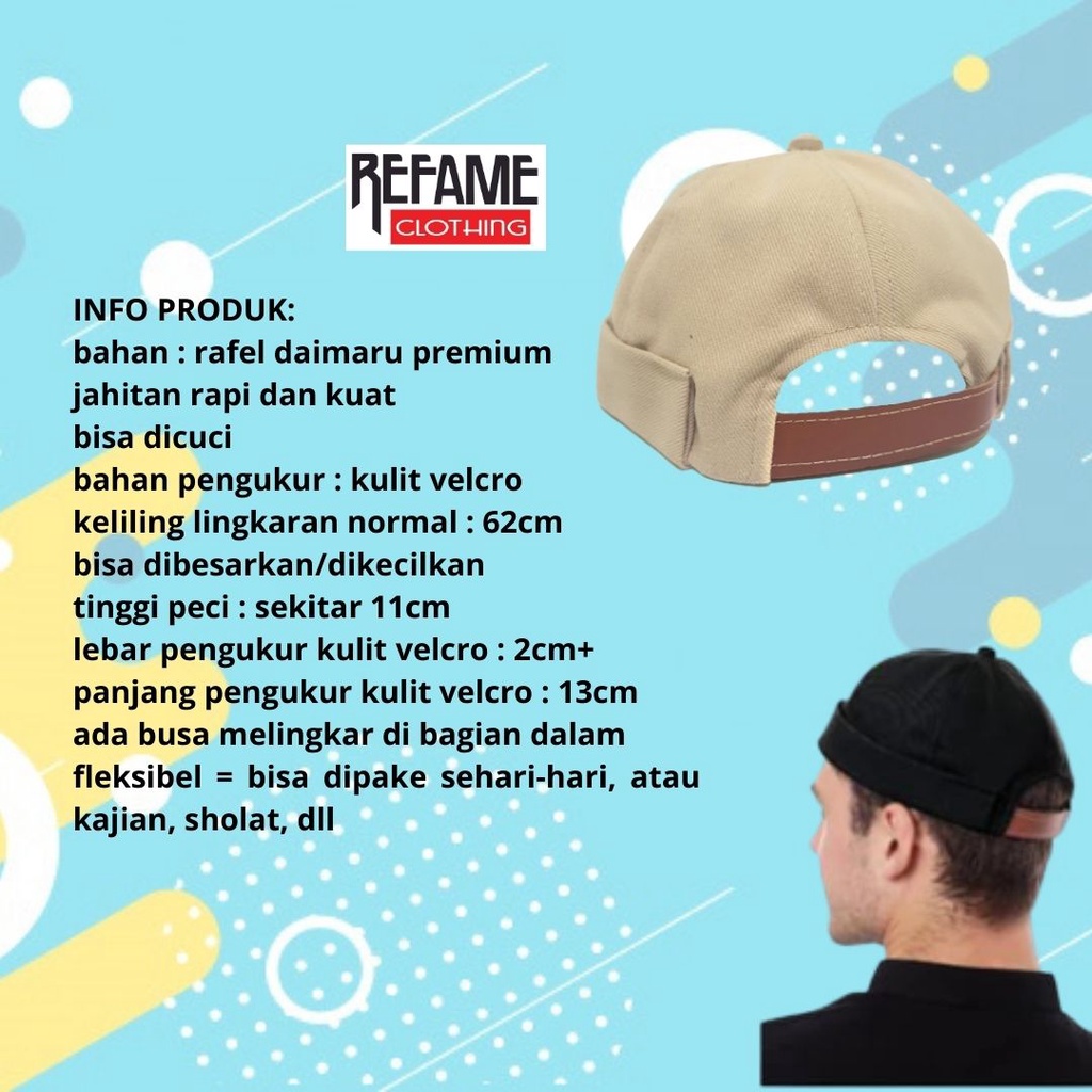 Topi Miki Hat Gaul Exclusive Topi Peci Polos Dewasa Pria Premium Kopiah Peci UAS