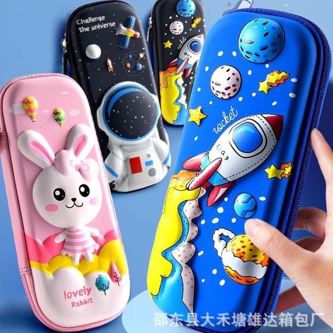 

Pencil Case Unicorn Dyno Astronout Space Rocket and Rabbit Bunny 3D