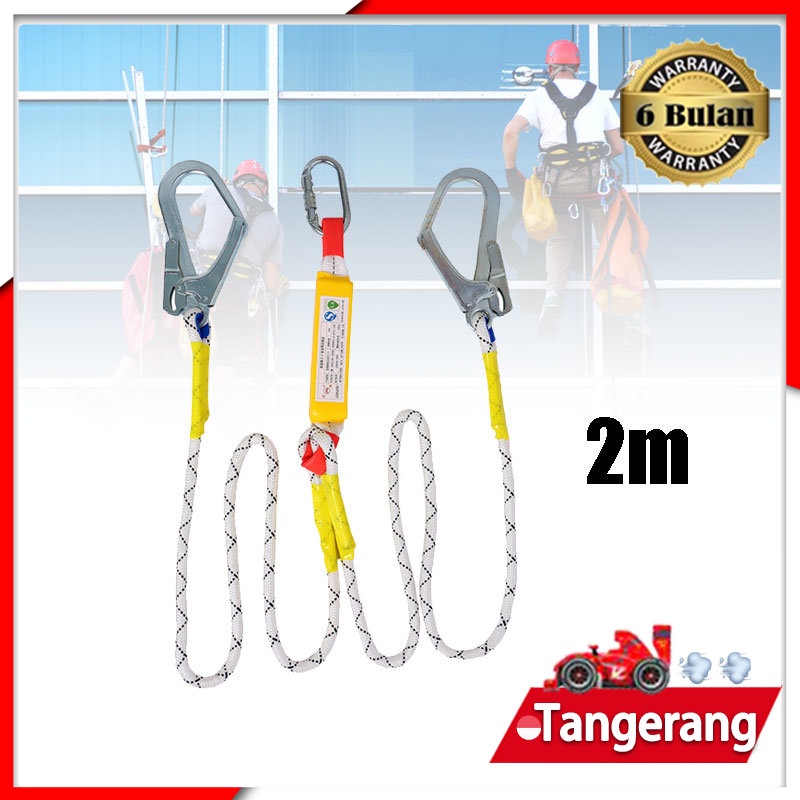 Jual Double Absorber Lanyard Body Harness Safety/ Safety Belt Kerja