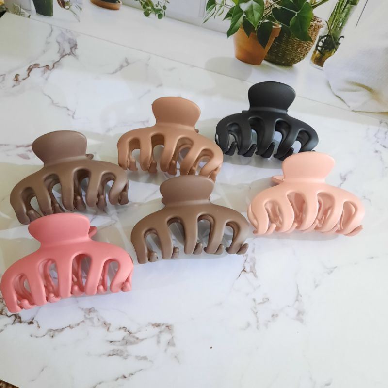 1pcs Jepit Rambut Cakar 5 Doff Ukuran 8 Cm