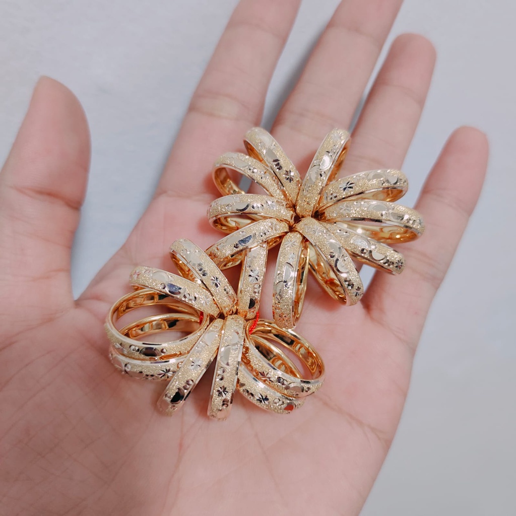 cincin kawin cincin pasangan nikahan  ukir pasir cantik dan unik simple