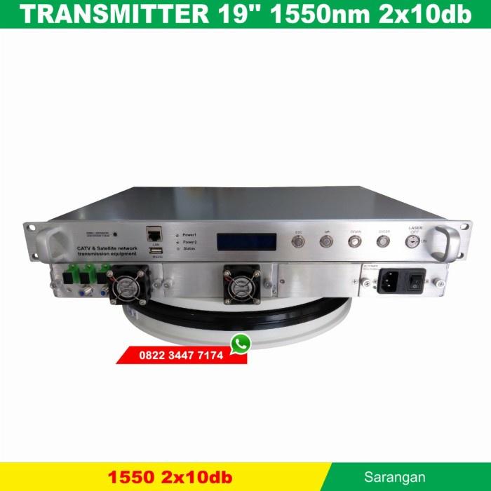 catv Transmiter 19quot 1550nm RF to Optical TV Kabel