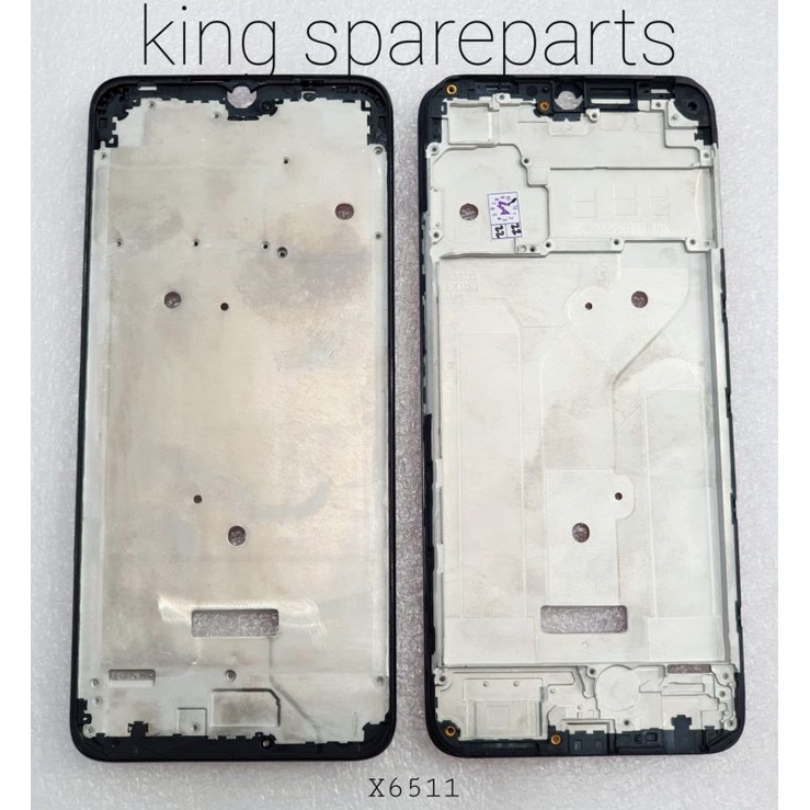 FRAME DUDUKAN LCD TULANG TENGAH INFINIX SMART 6 X6511 X6511B ORIGINAL
