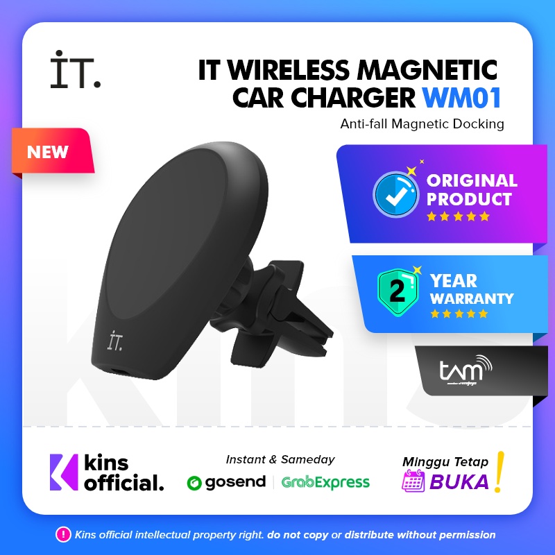 IT Wireless Magnetic Car Charger WM01 - Black