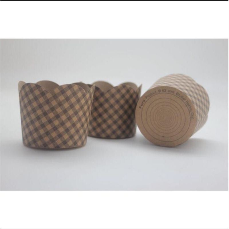 Fora Bruder Baking paper Cup 63mm 6,3cm tinggi 55mm isi 50 muffin cake case