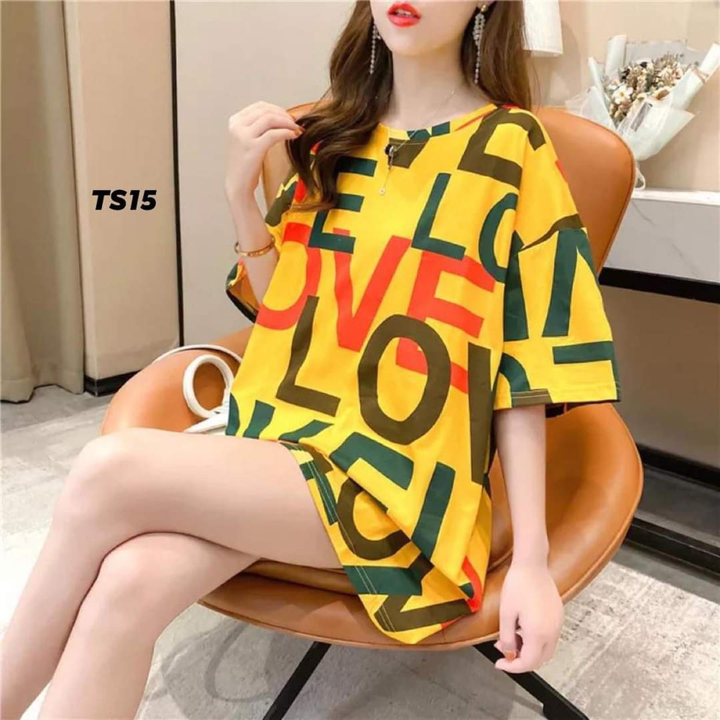 IL - KAOS WANITA TIE DYE /LOVE GRAFF/MIAMI/MOON BAJU TUMBLR OVERSIZE