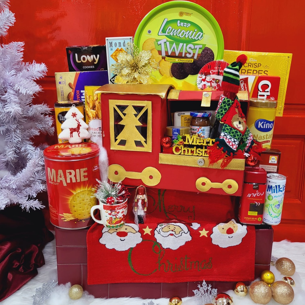 

Paket Dekorasi Hampers Natal Christmas Parcel Hadiah Kue Kering 298