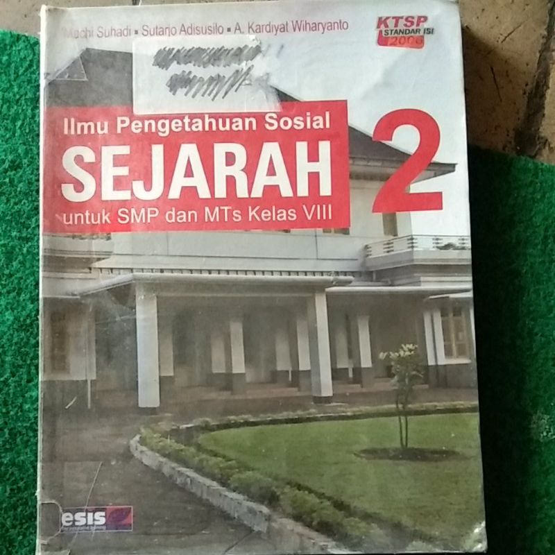 Buku Bekas IPS Sejarah SMP kelas 2/8 Kurikulum 1994 KTSP 2006