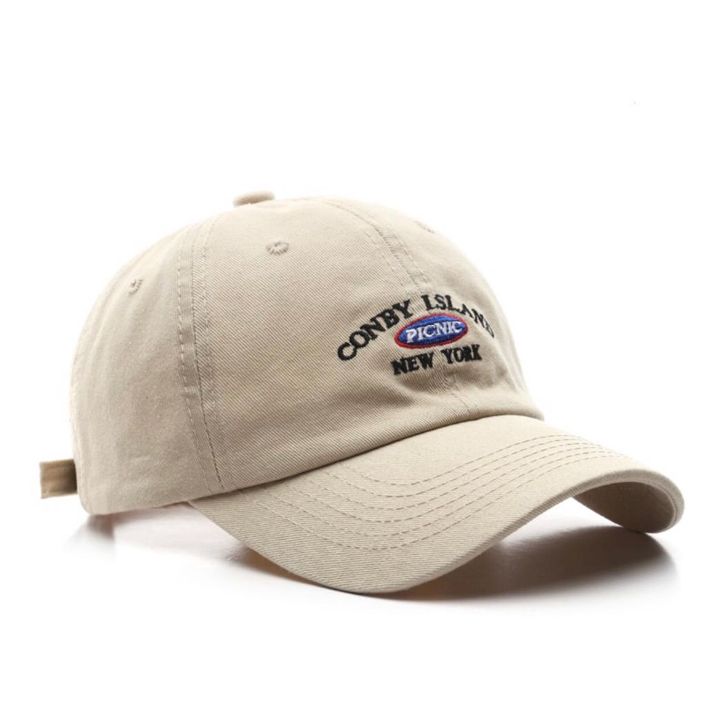 Turun Harga Topi Pria Wanita Baseball Conby Island  Bordir Gaya Kekinian Bisa COD