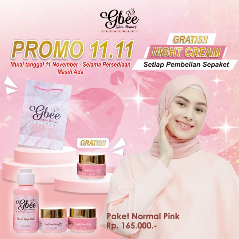 Gbee Glow Skincare Pekalongan Paket Gbee Normal Pink