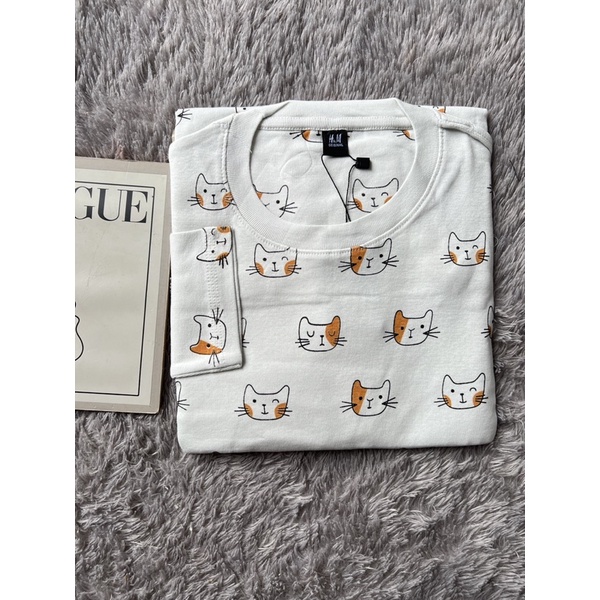 Kaos Lengan Panjang Printing Motif Lucu Unisex