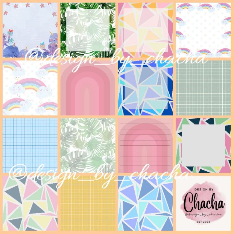 

[Chacha] Home Design Notes HVS 100 gr Note Kertas Catatan Paper Scrapbook Art Journal 10x10 cm