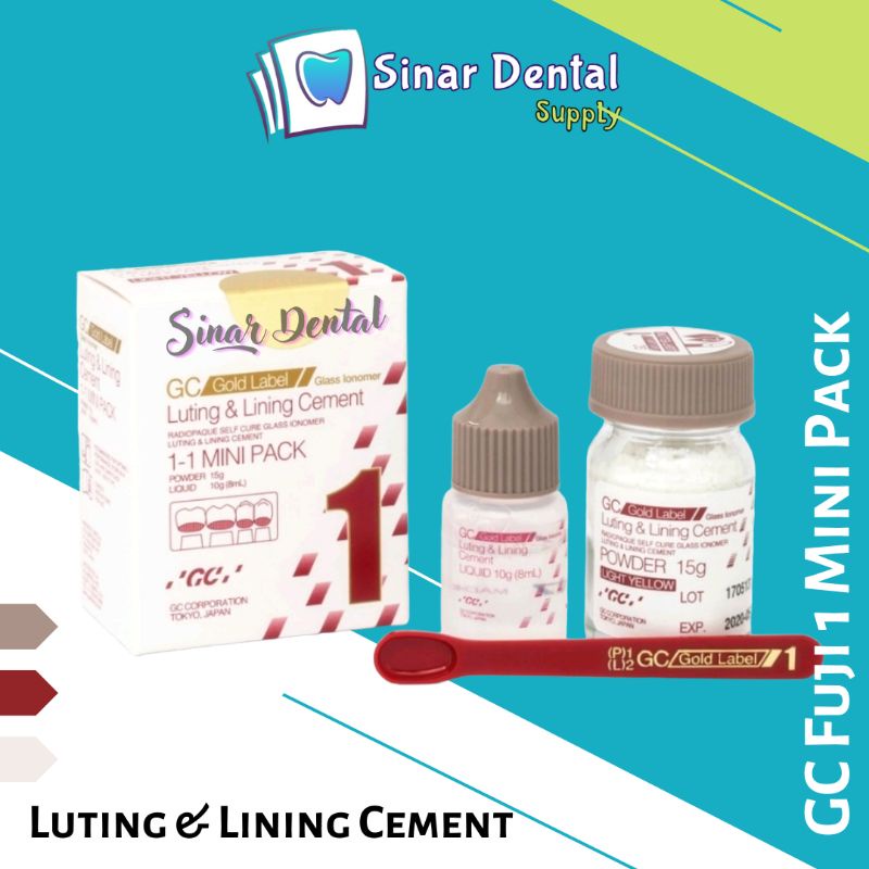 GC Gold Label Fuji 1 MP Mini Pack - Glassionomer Fuji I Minipack Luting & Lining Cement