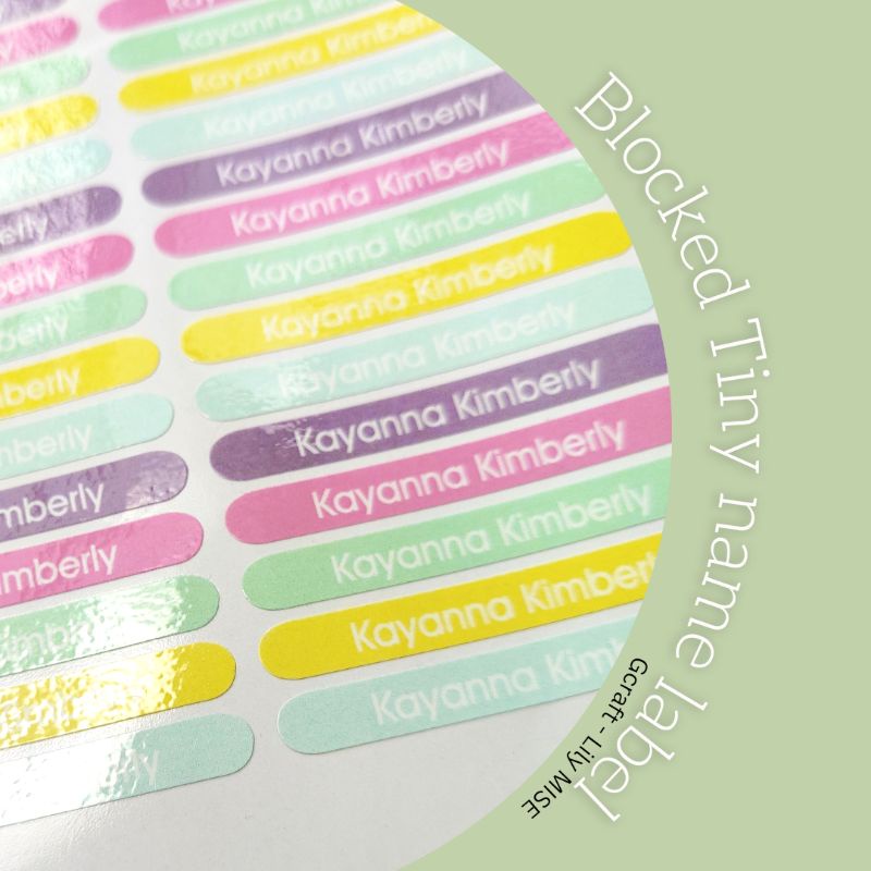 

sticker label micro waterproof - color blocked