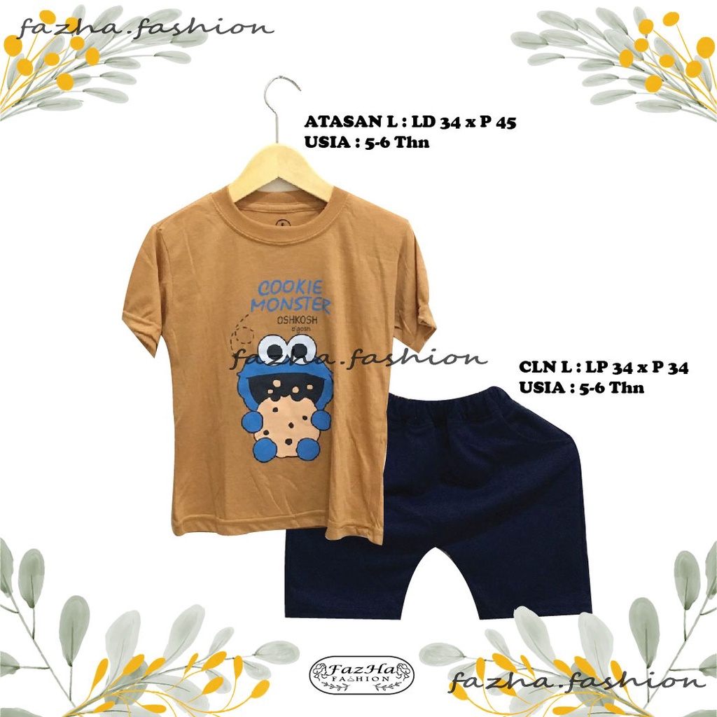 Baju Setelan Anak OSHKOSH / Kinuku Ukuran L (5-6tahun)
