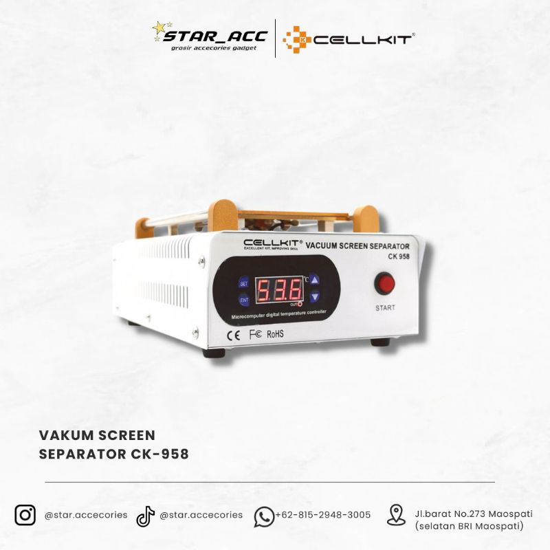 VACUM SCREEN SEPARATOR CELLKIT CK 958