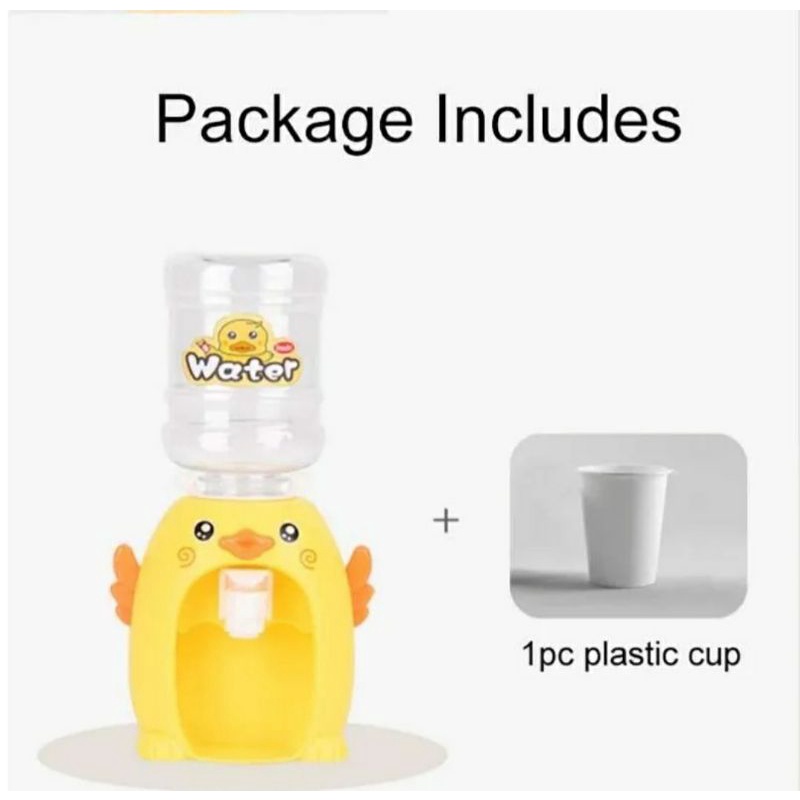 Dispenser Mini Galon Portable Anak Air Minum Karakter (Include Kardus Buble Packing)
