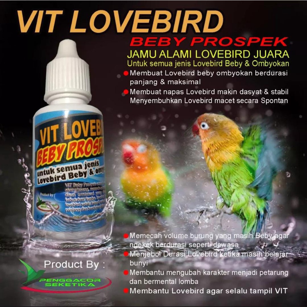 Vitamin Lovebird Baby Prospek Penggacor Lovebird Baby