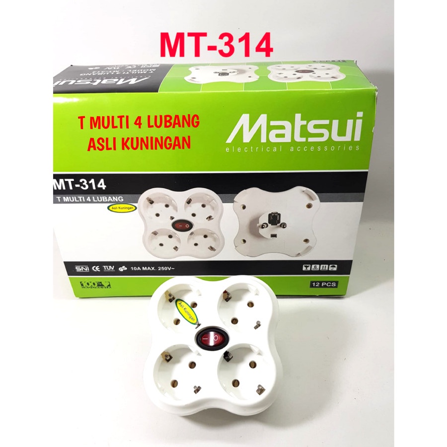 Multi stop kontak MATSUI - MT 314 - Lubang 4 - ORIGINAL