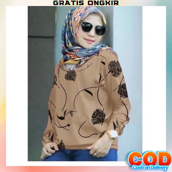 Blouse Wanita Oversize Baju Atasan Wanita Blus Blous Jumbo Cewek Atasan Wnita Jumbo Bsju Atssan Wnit