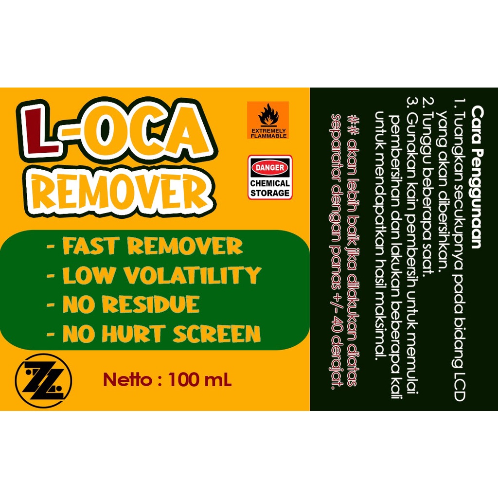 CAIRAN PEMBERSIH LEM OCA REMOVER