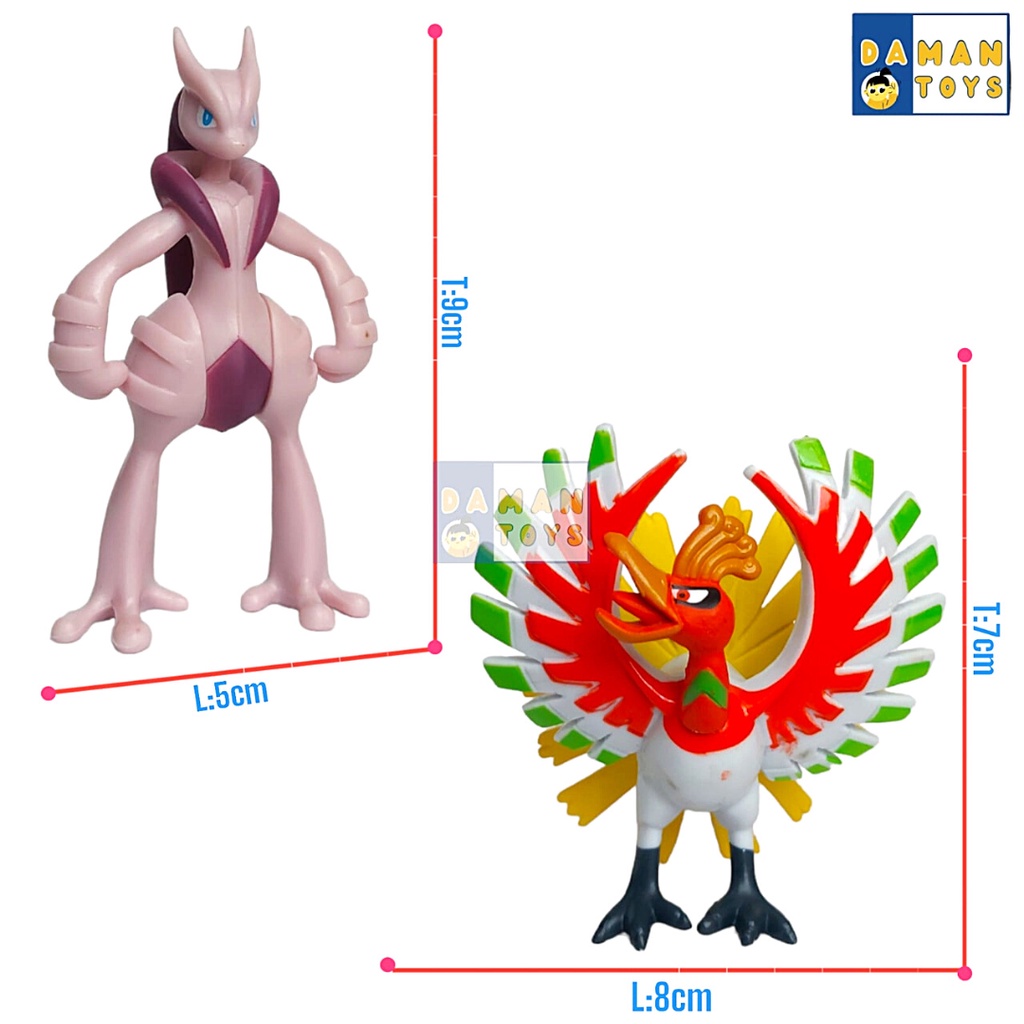 Mainan Figure Pokemon Pikachu Dialga Palkia Solgaleo Sylveon Lugia Ho-oh Aggron Charizard Mega Mewtwo Yveltal Kyogre Reshiram Zekrom