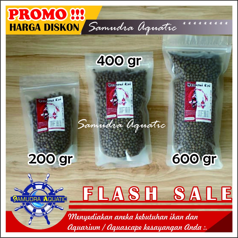KOI HARMONI (200gr) | Makankan Ikan Koi | Pelet Ikan Koi | Pakan Ikan Hias Koki Koi HARMONI KOI