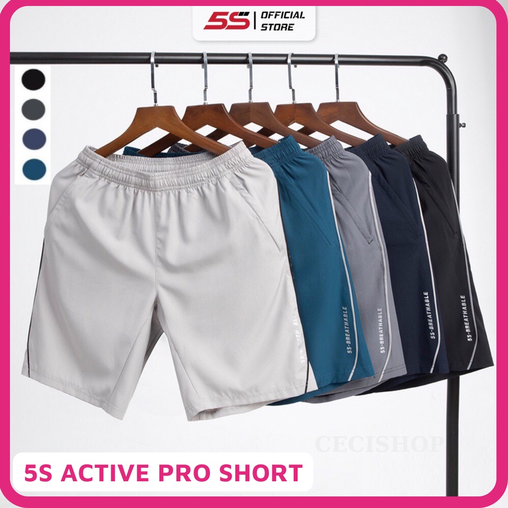 5S ACTIVE PRO Shorts,  5S FASHION MEN SHORTS celana pendek pria Sporty shorts for men distro terbaru