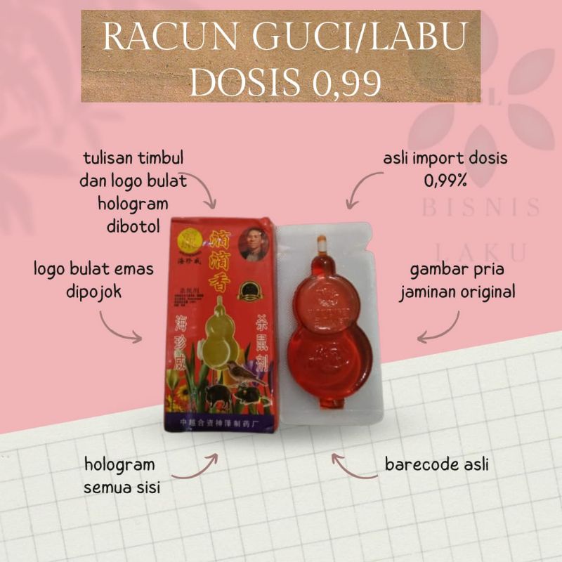 RACUN TIKUS CAIR DOSIS TINGGI 0,99% LABU GUCI ORIGINAL MATI DITEMPAT