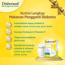 DIABETASOL 180gr / 170gr ( Kemasan baru )  COKLAT / VANILA / CAPPUCINO