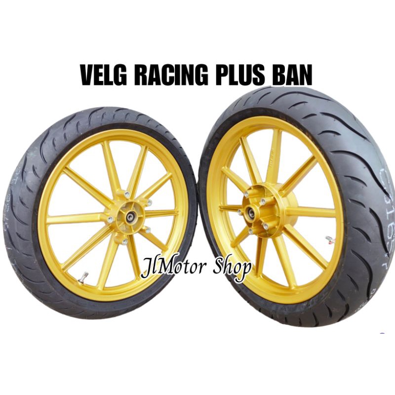 VELG RACING MODEL RCB RXKING VIXION NEW NVA NVL 150 JUPITER MX KING 150 SONIC 150 ALL NEW VIXION 150  PALANG 5 10 RING 17 + BAN DONAT VROSSI