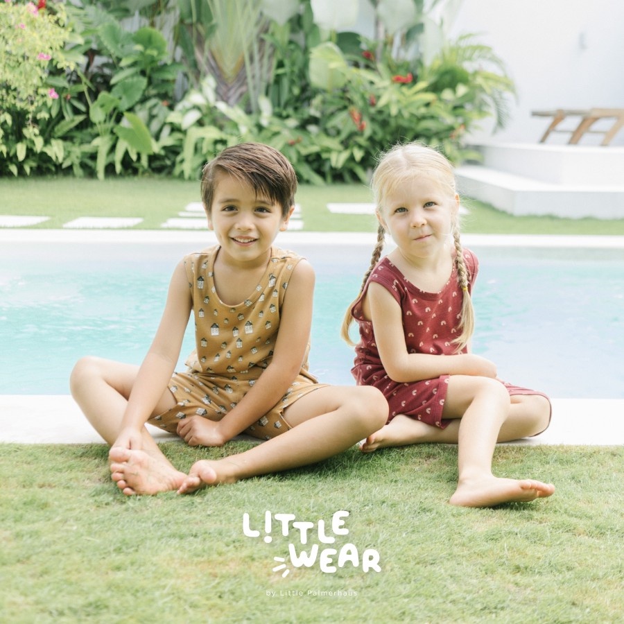 [TOMS] [1-5 Tahun] LITTLE PALMERHAUS (1stel) LITTLE WEAR Kids Sleeveless ( Stelan Baju Kutung Anak )