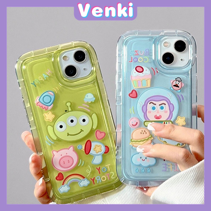 Case For iPhone 14 Pro Max TPU Soft Jelly Airbag Case Clear Cartoon Cute Case Camera Protection Shockproof For iPhone 14 13 12 11 Plus Pro Max 7 Plus X XR