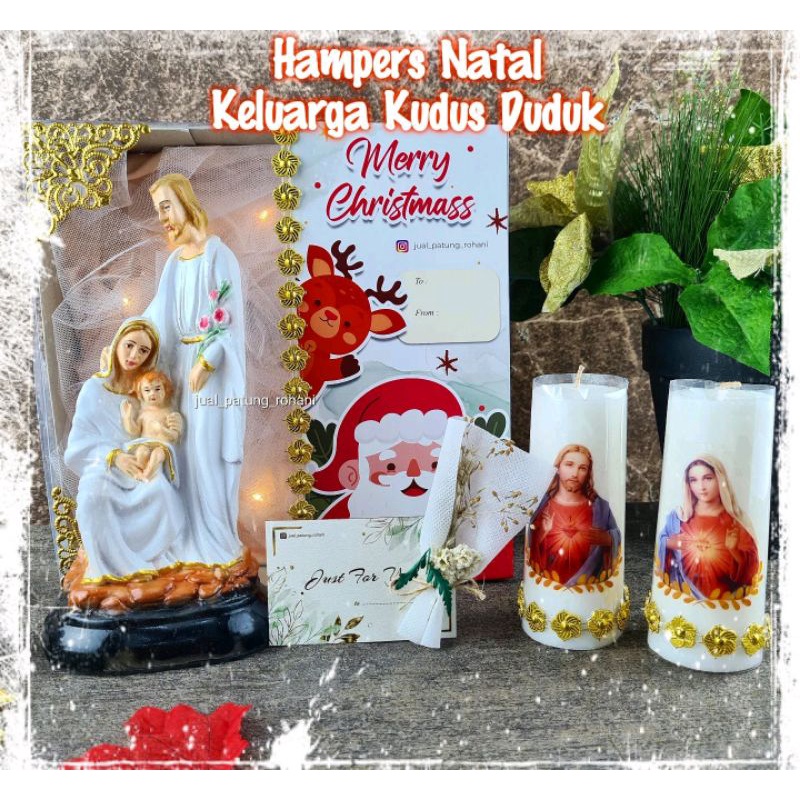 

Hampers Natal Keluarga Kudus Duduk 20 cm lampu