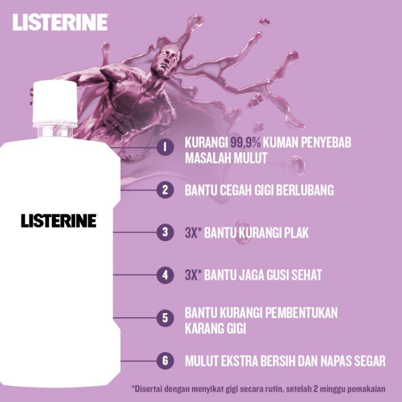 Listerine Antiseptic Mouth Wash Obat Kumur Antiseptik - 100ml