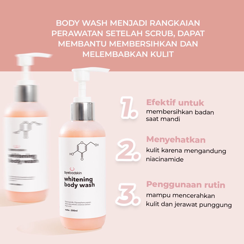 Byebadskin Brightening Body Wash - Sabun Pemutih Badan