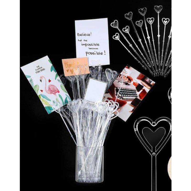 Stik Kartu Ucapan Persegi / Stik Kartu Ucapan Love - Greeting Card Stick Square