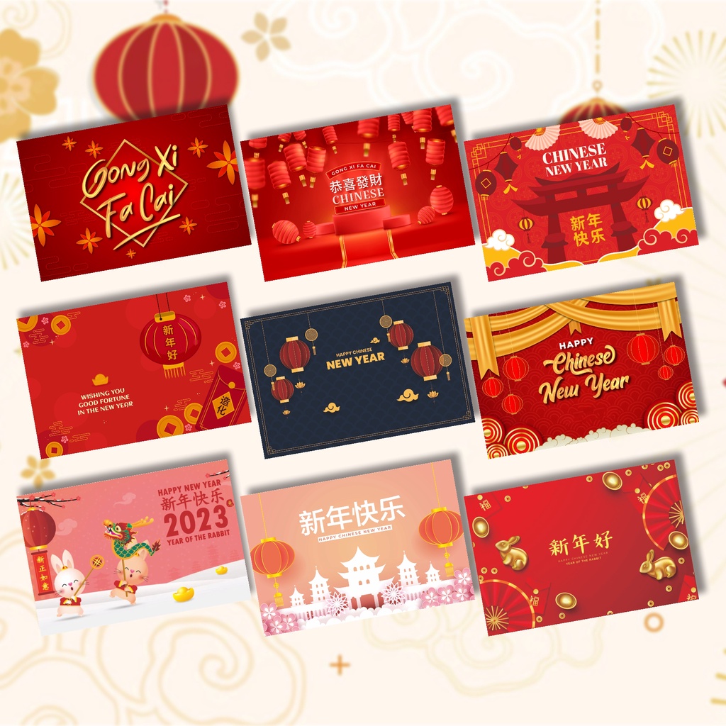 

CUSTOM - Kartu Imlek / Pos Tahun Baru Cina | Chinese New Year Cards v.4