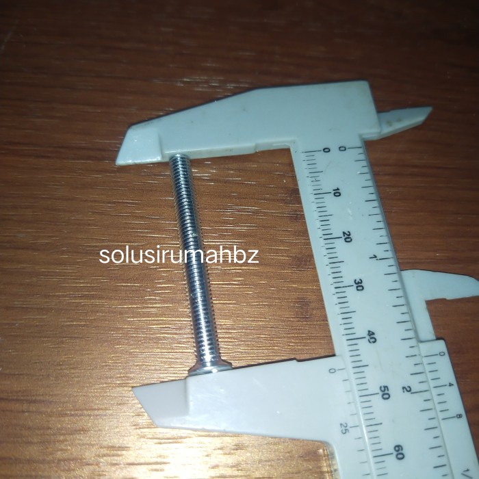 baut mesin m5x45mm drat f untuk silinder kunci pintu tanggung medium