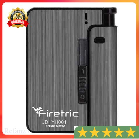 Kotak Rokok Keren Case with Lighter Korek Api Slot Firetric  - JD-YH001