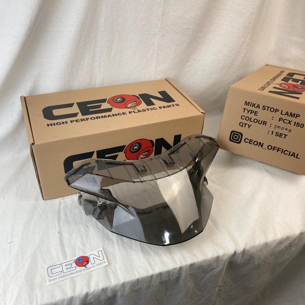 Mika Cover Stoplamp Honda PCX 150 New Lokal PNP Smoke / Tutup Lampu Stop / Stoplamp - Charmoto