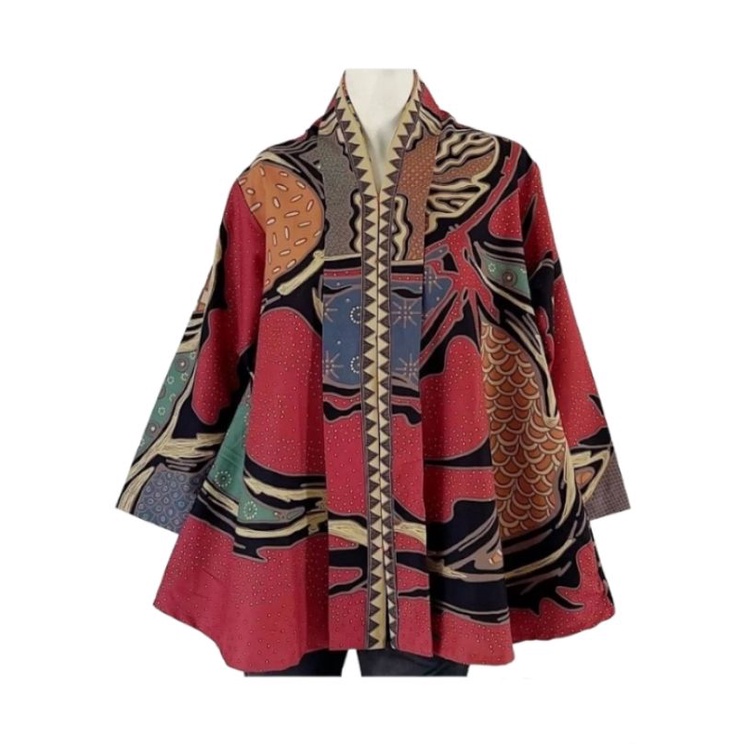 Kultura_Blus Batik Motif Elok Cocok Utk Kerja Dan Kondangan