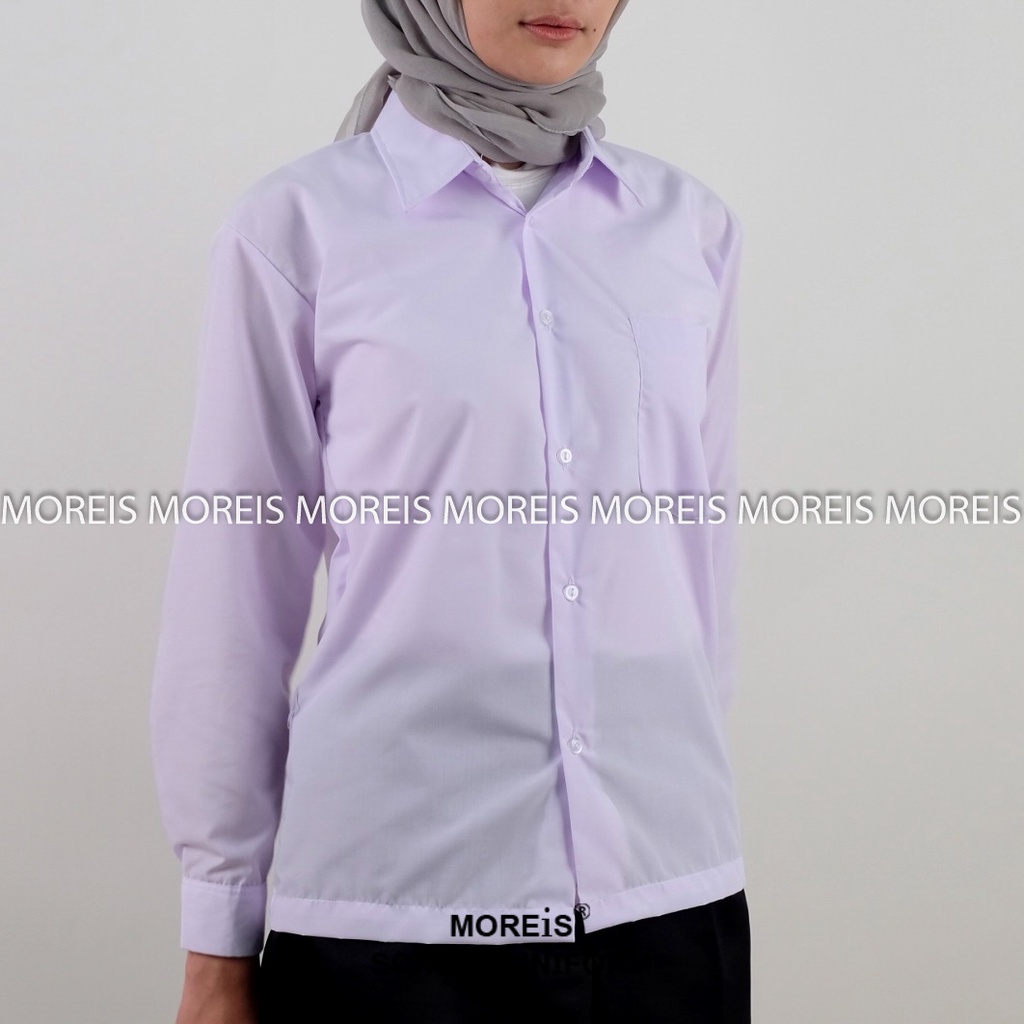 Seragam Baju Putih Panjang Polos