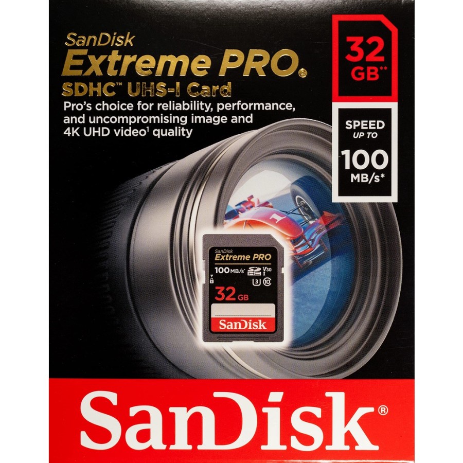 SANDISK SDHC 32GB EXTREME PRO UP TO 100MB/S